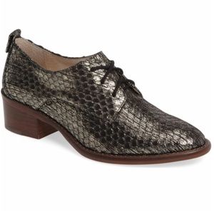 Louise Et Cie Fenn Dark Gold Metallic Oxfords